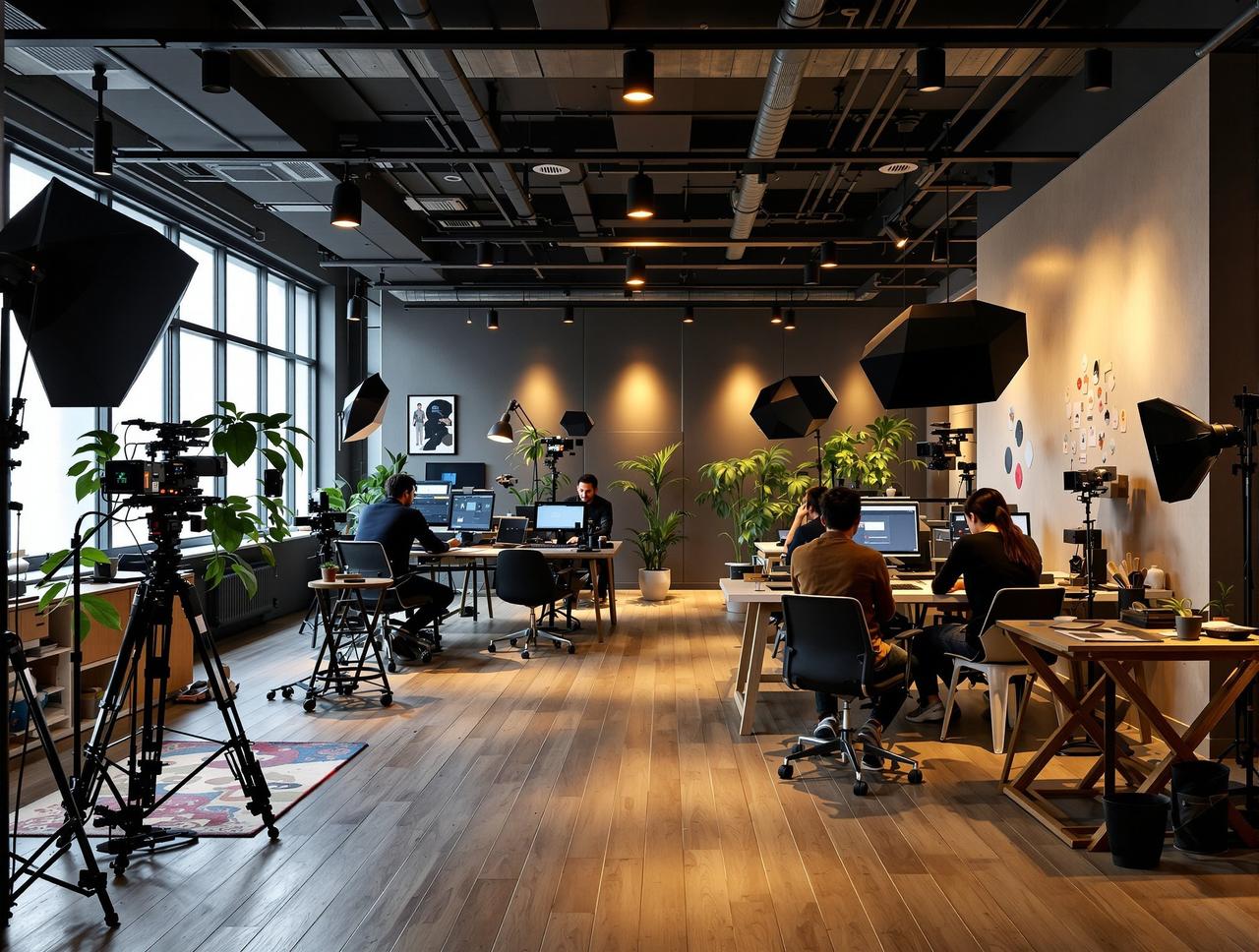 电影港传媒公司办公环境